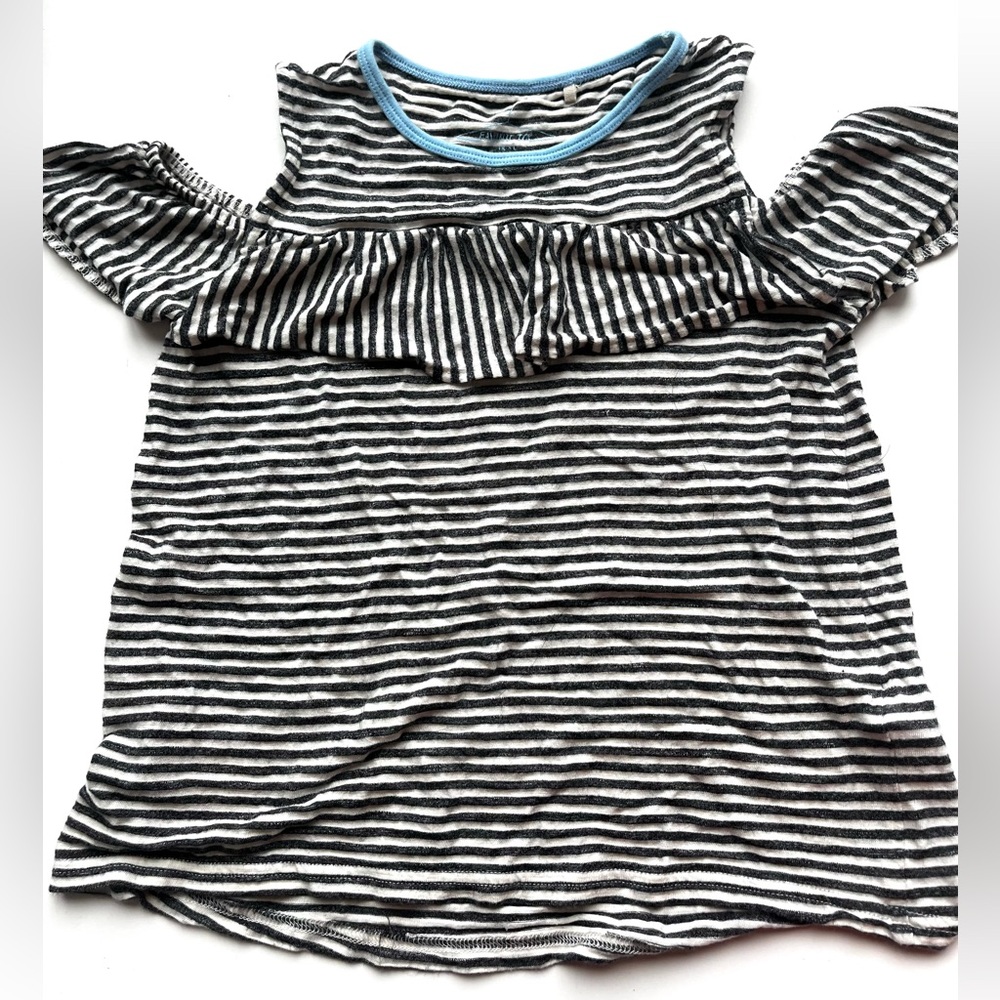 NEXT Direct size 6 Striped Cold Shoulder Kids Top